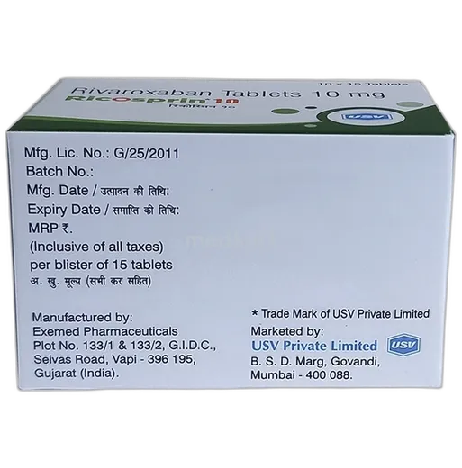 ricosprin 10 tablet 15's